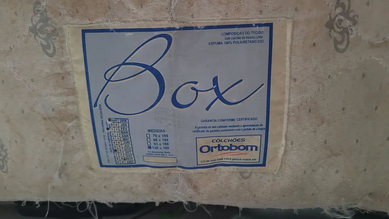 Cama box Ortobom com colchão D33 - Foto 2