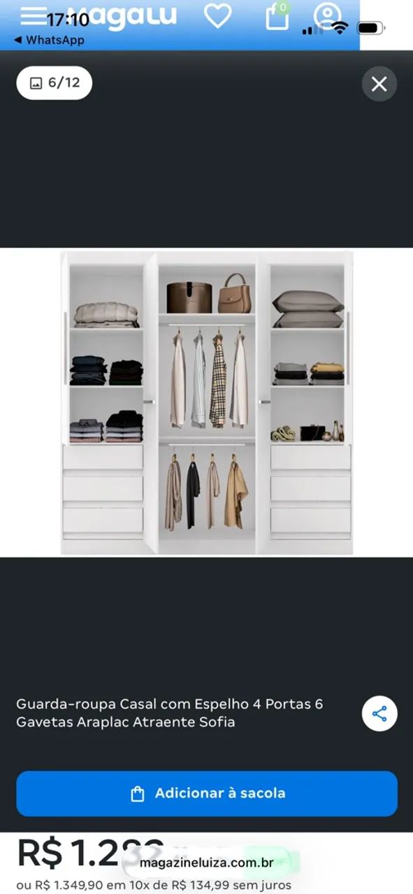 Guarda roupa semi novo  - Foto 2