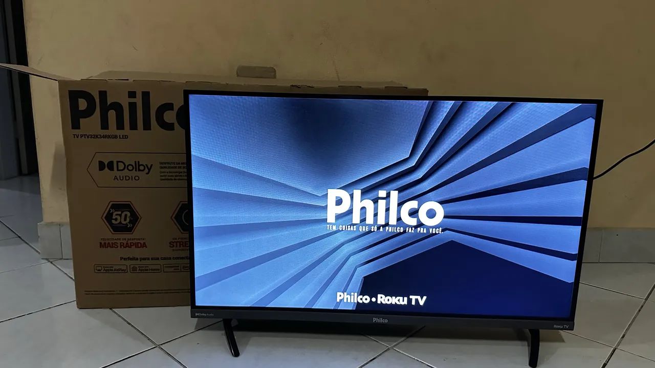 Smart TV LED Philco 32 Pol, Na Caixa, 5 Meses de Uso!  - Foto 4