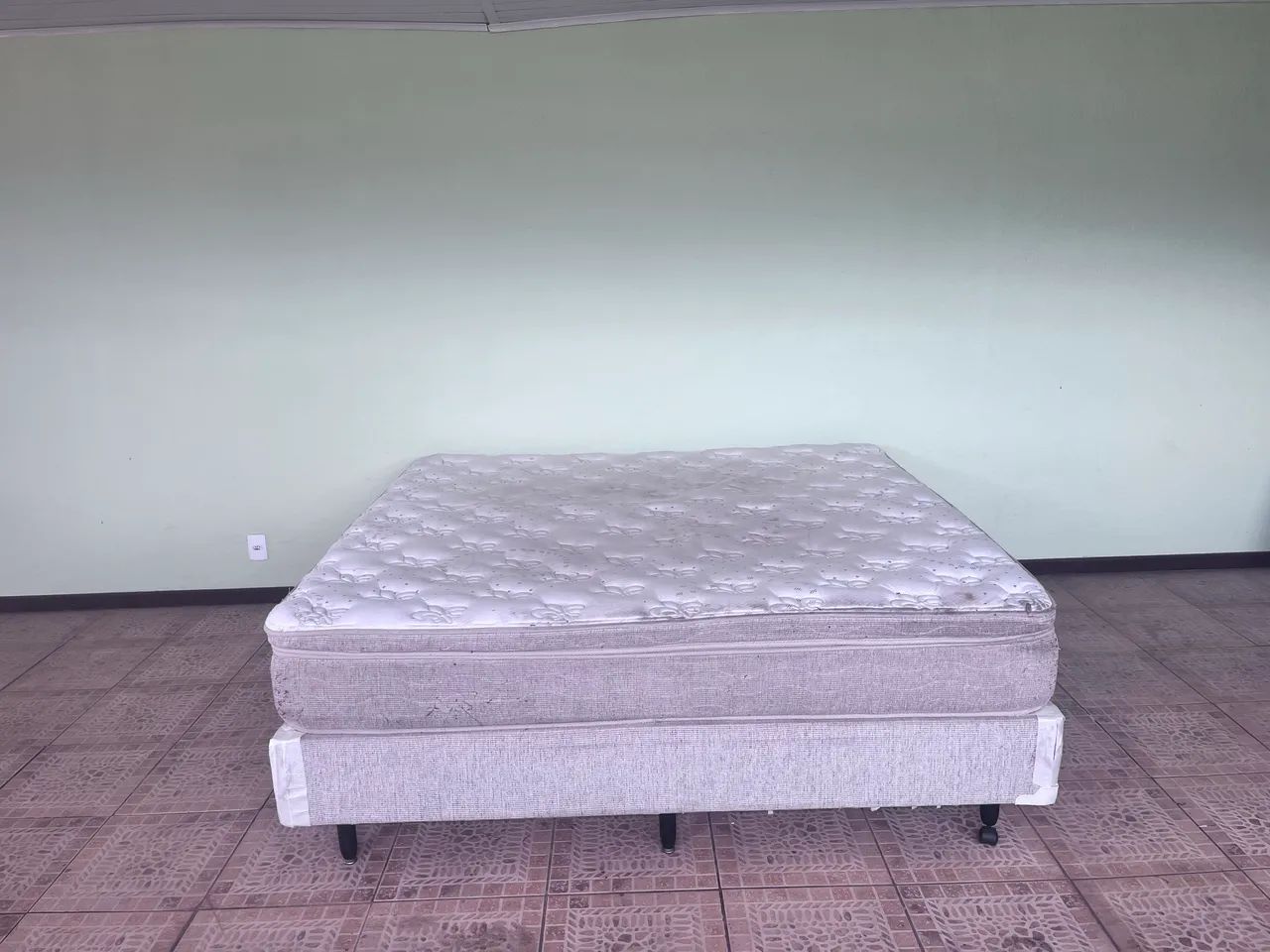 Cama box e colchão super king - Foto 3