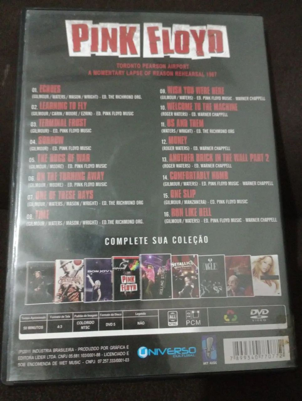 Dvd Pink Floyd Toronto 1987 - Foto 2