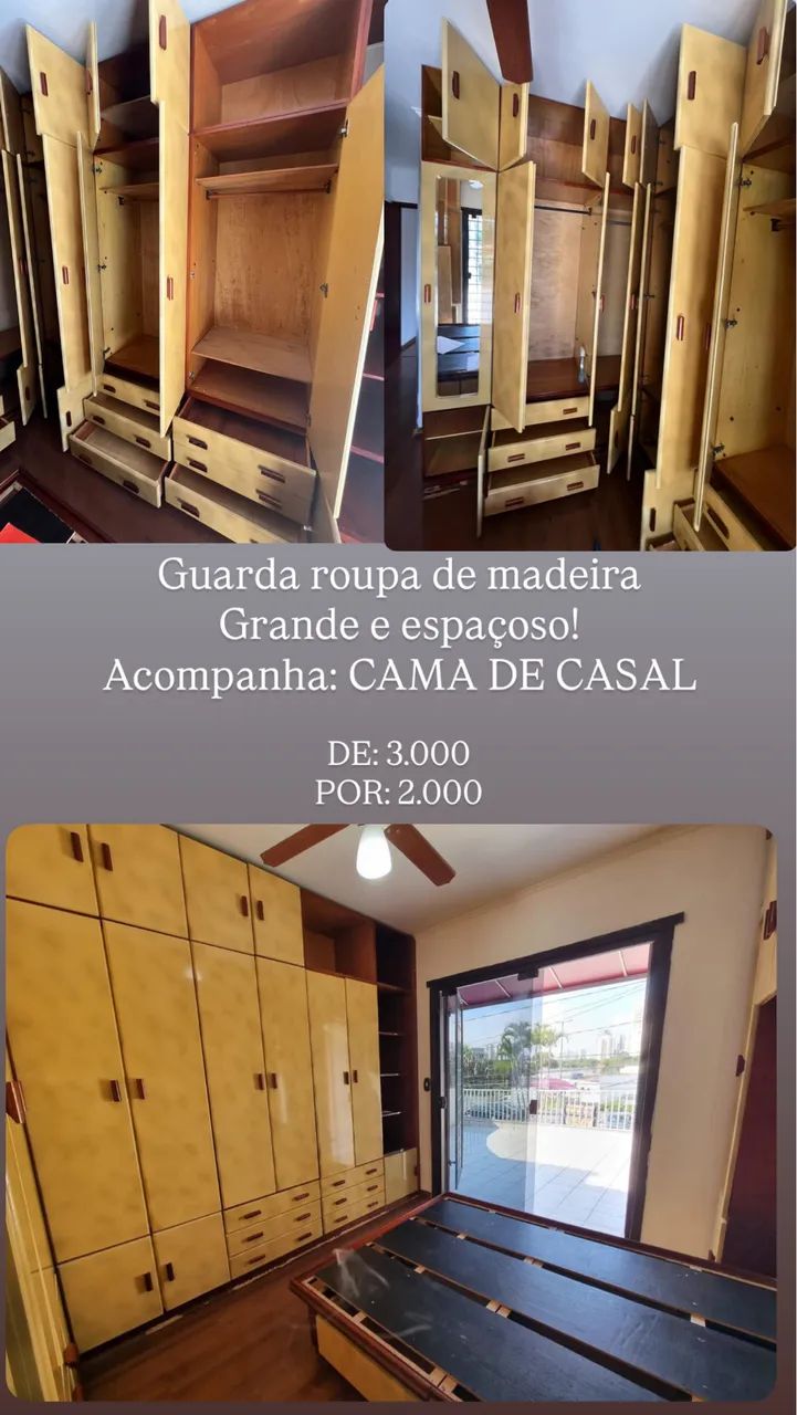 GUARDA ROUPA DE MADEIRA