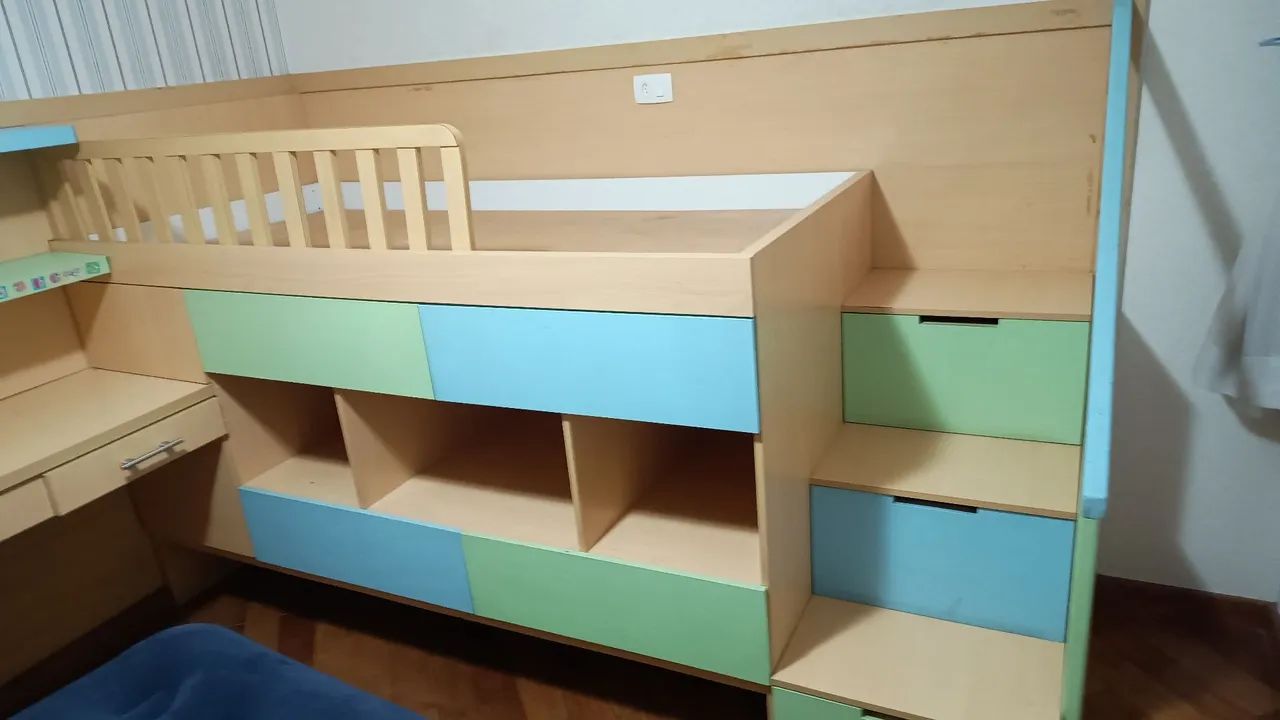 Cama solteiro infantil embutida  - Foto 3