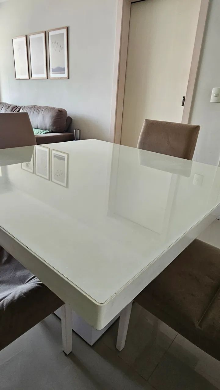 Mesa 1.20 x 1.20 com 4 cadeiras - Foto 2