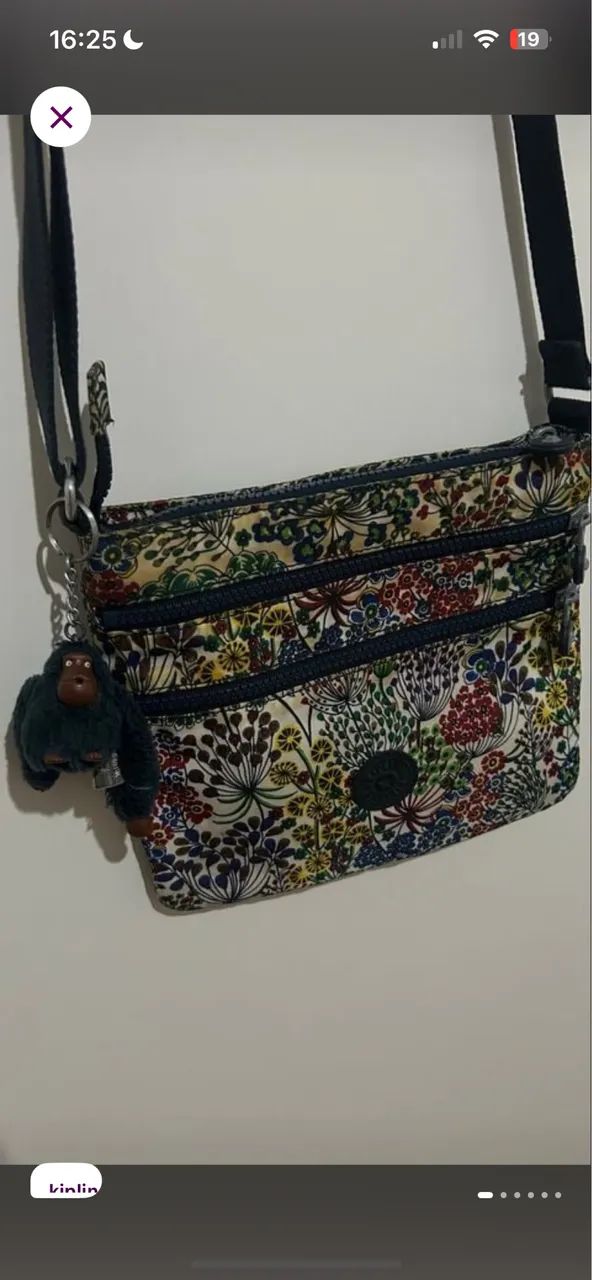 Bolsa Kipling transversal 