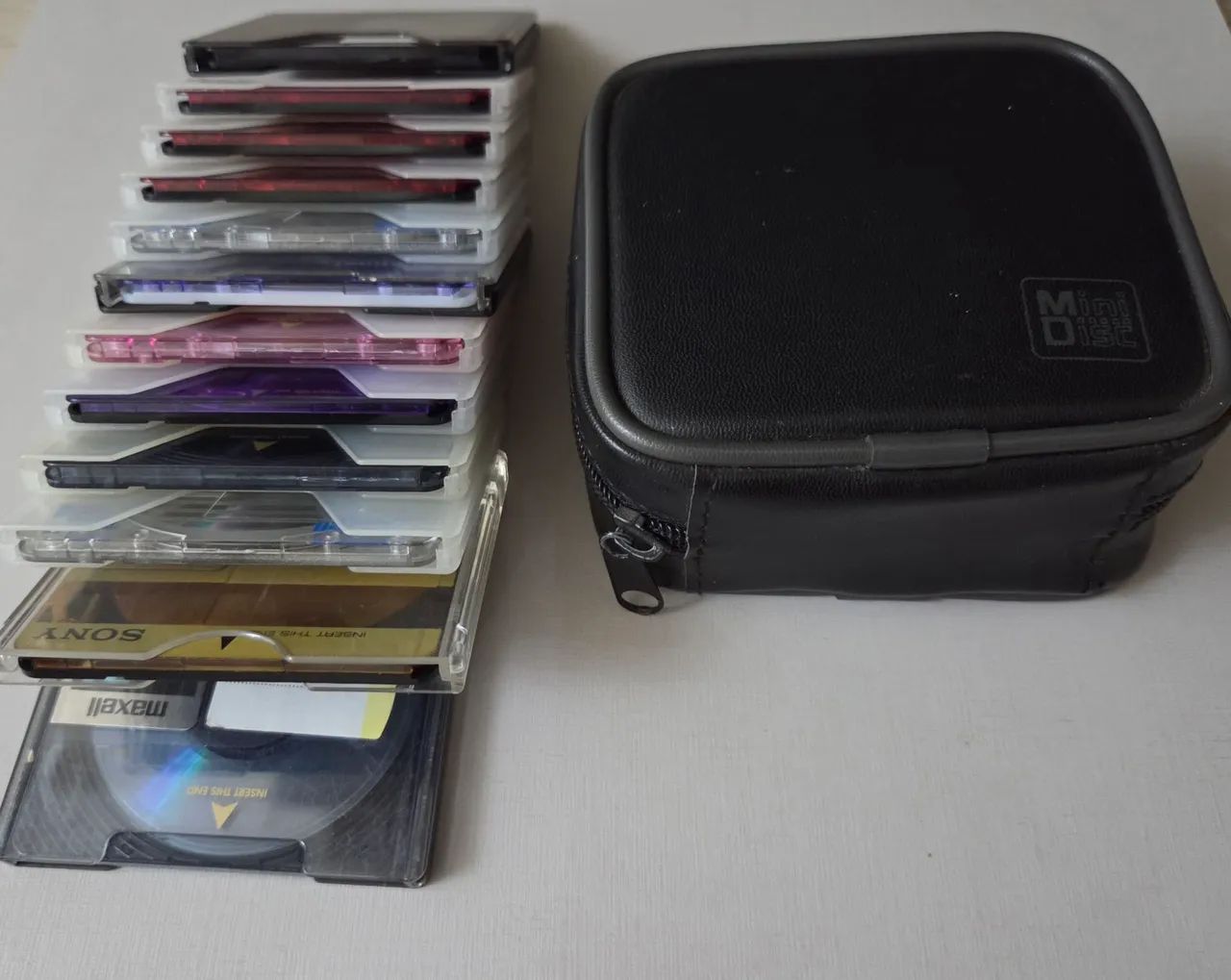 Lote 12 MD Minidisc usados gravados + Case - Foto 5