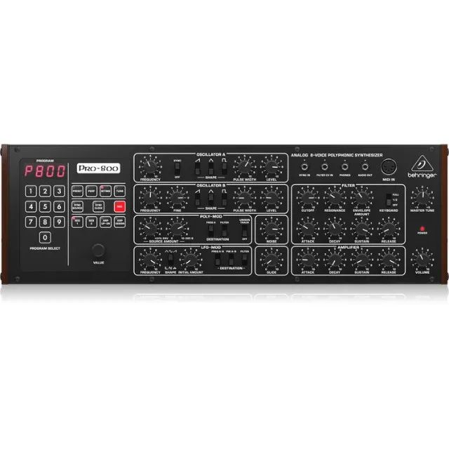 Sintetizador Analógico Behringer PRO-800 Polifônico 8 Vozes