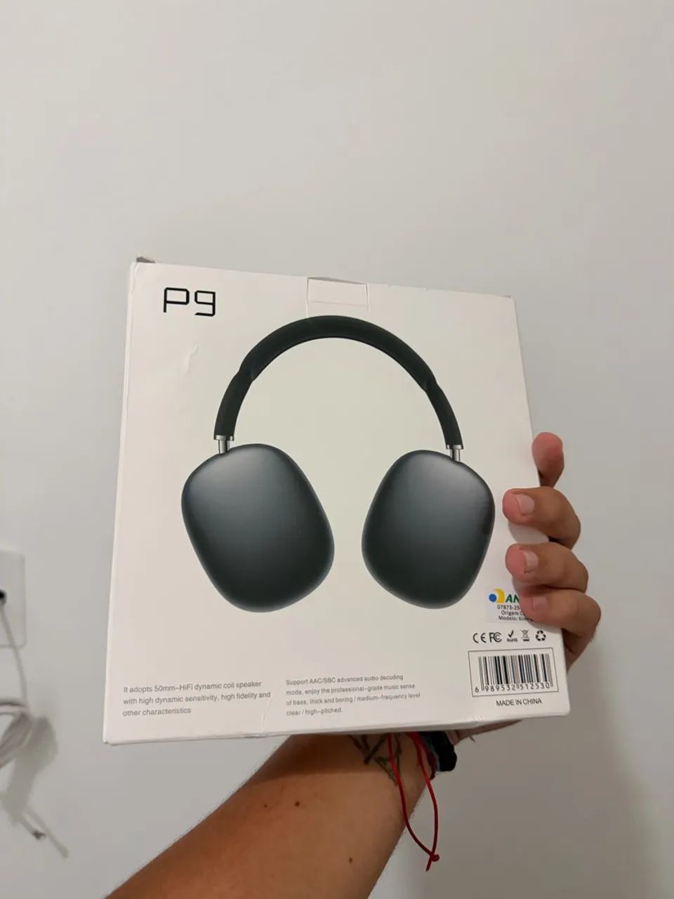Headphone Bluetooth P9 - NOVO