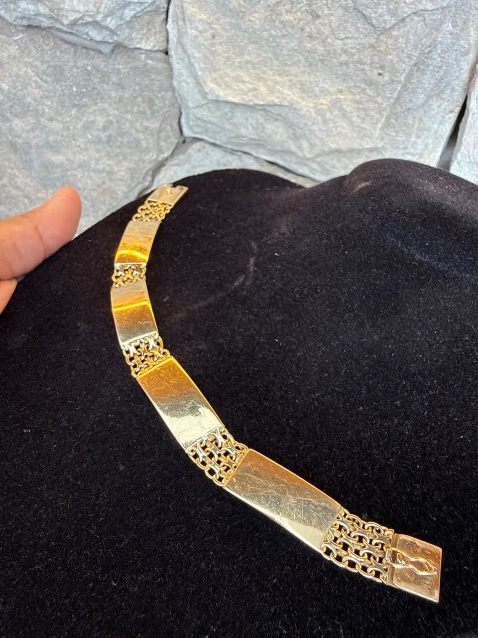 Cordão e bracelete de ouro 18k top grosso  - Foto 2