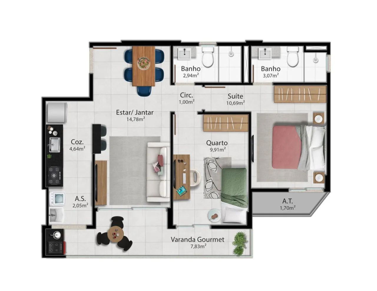 Apartamento com 2 quartos à venda em Vitória - Foto 4