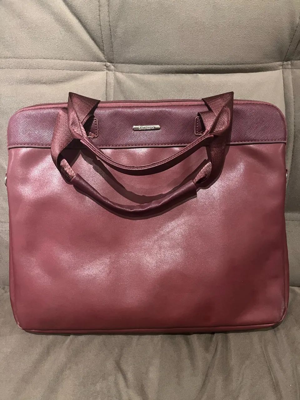 Bolsa em couro para computador 