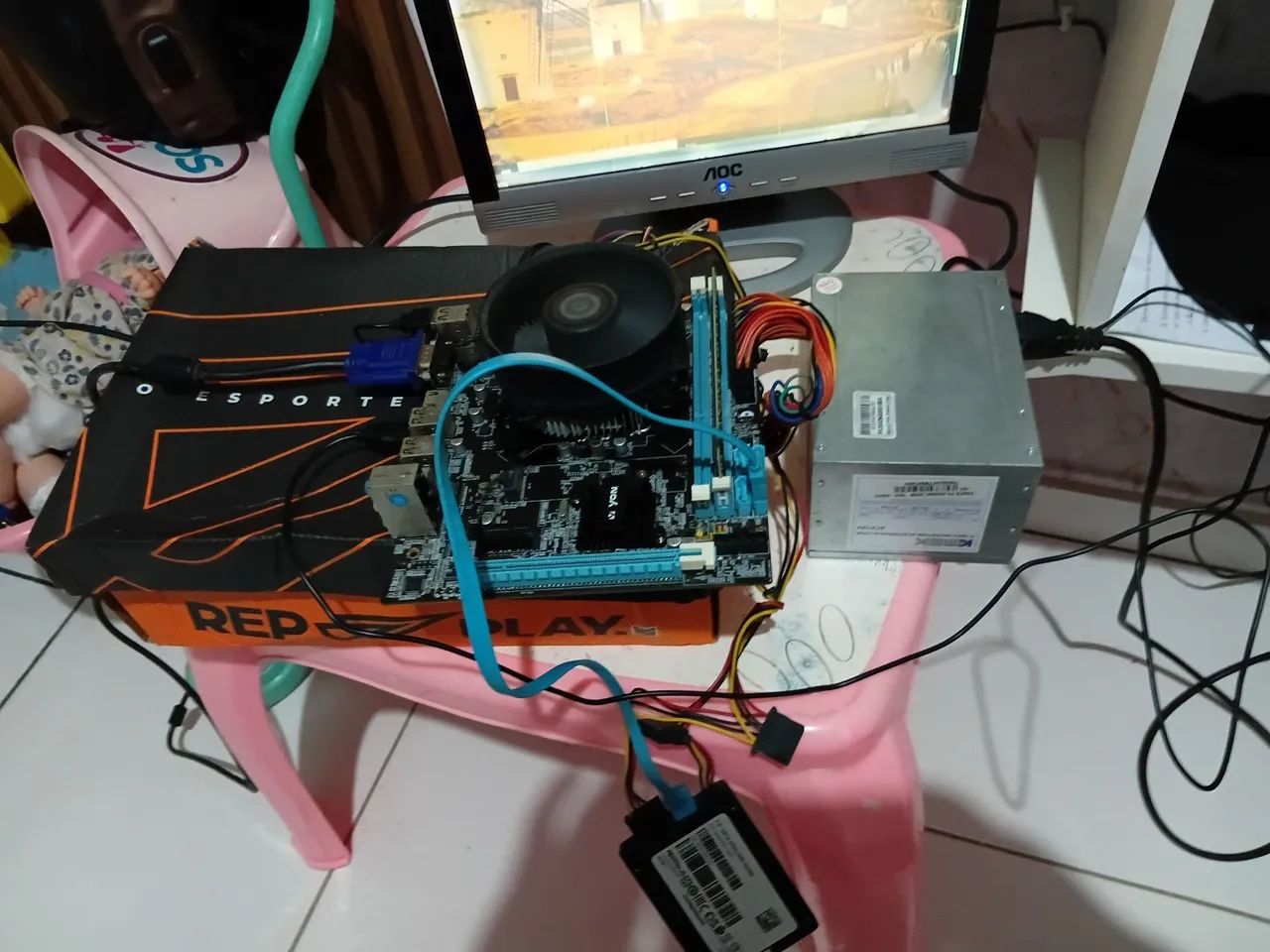 Kit placa mãe=processador i5+colher + memória 8gb - Foto 3
