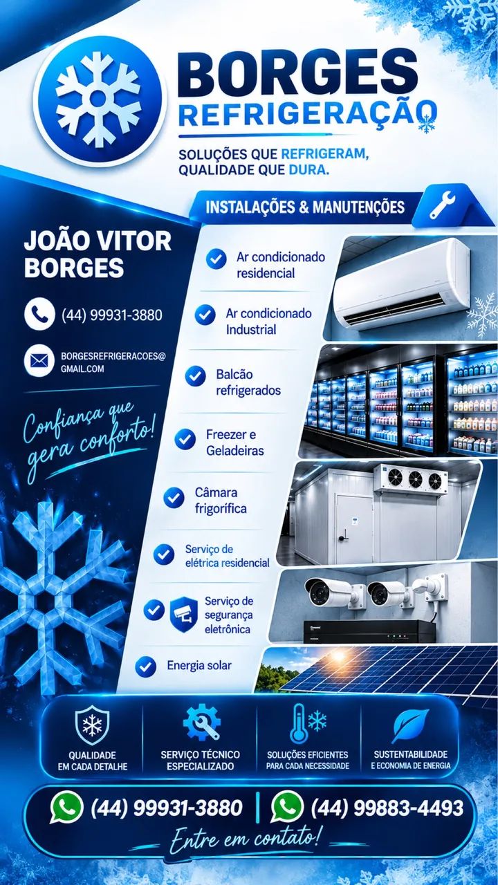Refrigeração em geral é sistema de segurança 