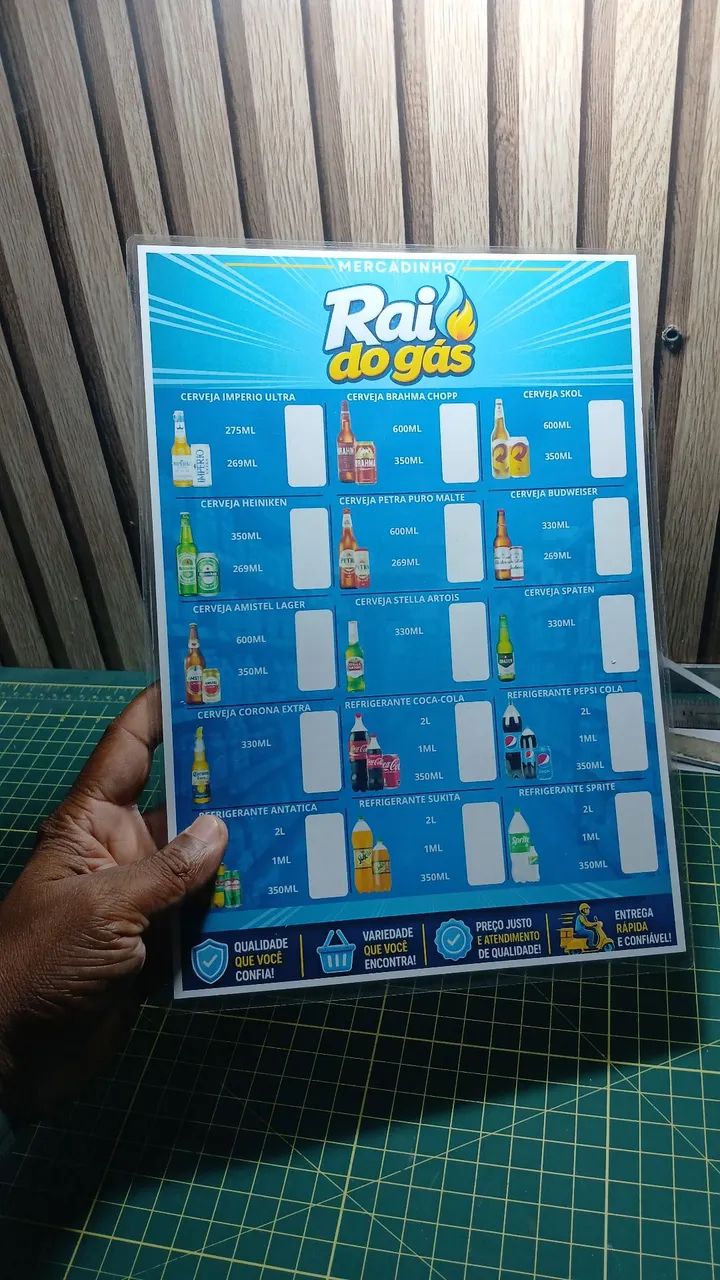 Cardápio personalizado