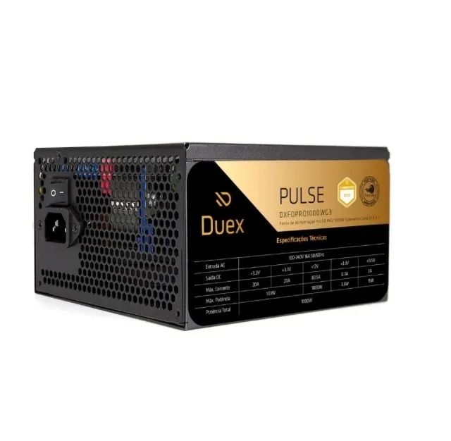 Fonte Duex 1000w full modular 80plus gold + TecLab - Foto 2