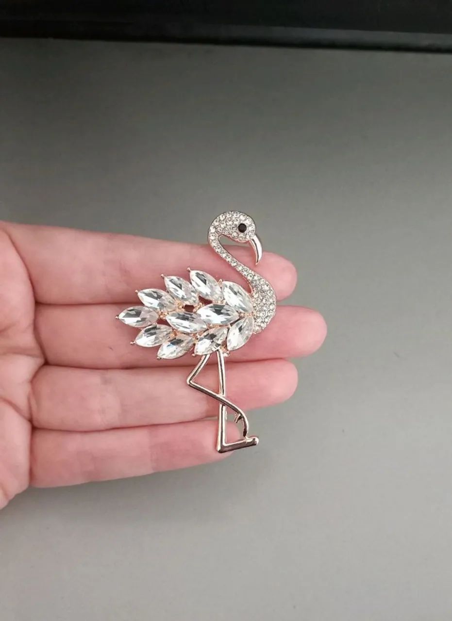Broche de Flamingo Luxo (novo)