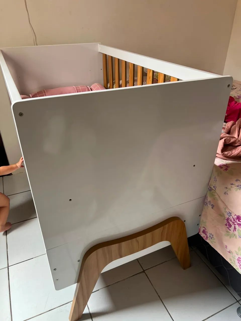 Berço que vira Mini Cama + Colchão + Kit Berço | Perfeito Estado - Foto 2