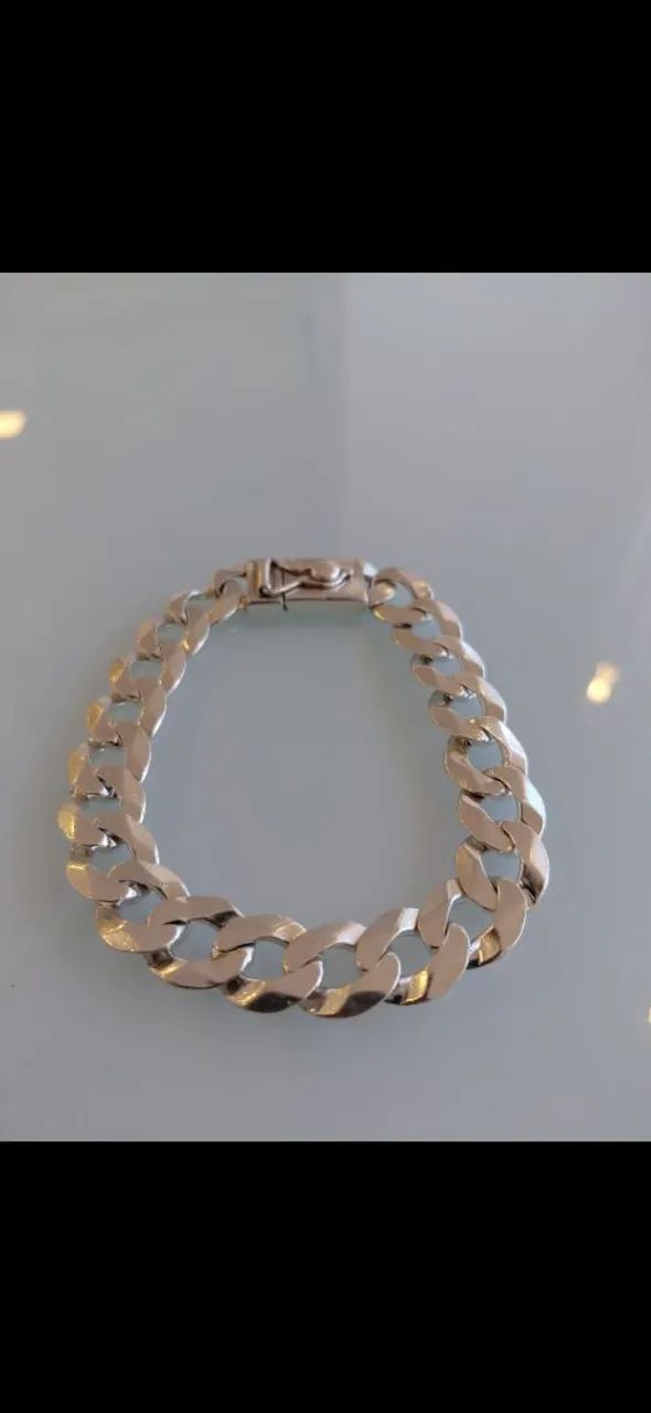 Pulseira de Prata 13MM 38G - Foto 3