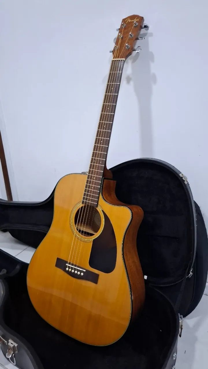 Violão Acústico Fender Classic Design Cd-60ce com case! - Foto 4