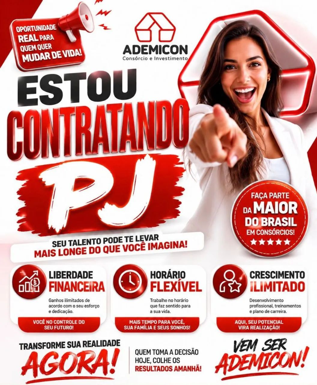 CONTRATA - SE com ou sem experiência 