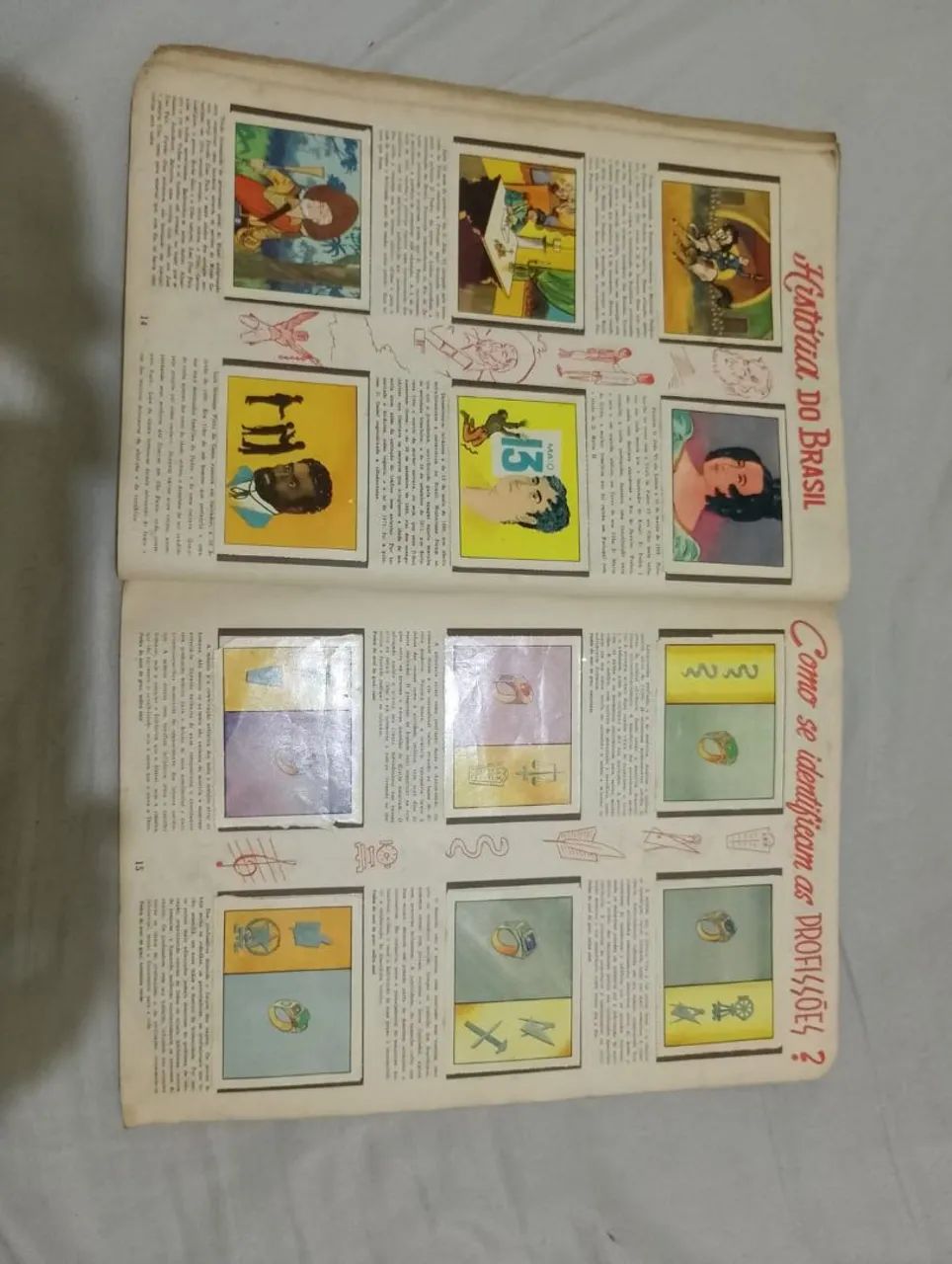ÁLBUM DE FIGURINHAS CURIOSIDADES AQURELA COMPLETO ANO DE 1962 - Foto 4