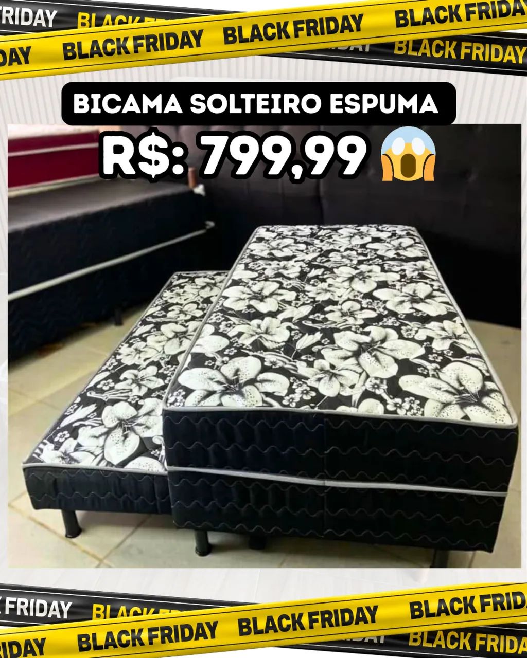 CAMA SOLTEIRO ESPUMA