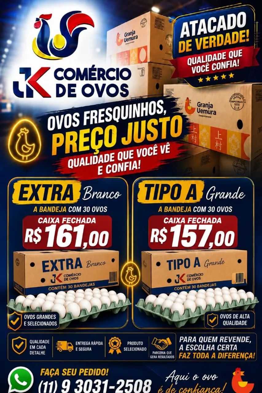 JK Distribuidora de Ovos 