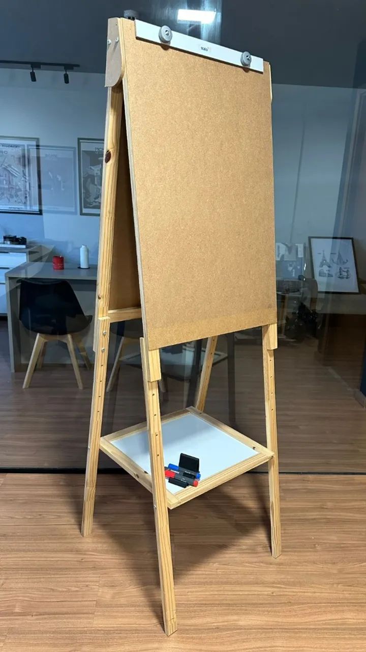 Cavalete Para Flip-chart Madeira 1,80mts