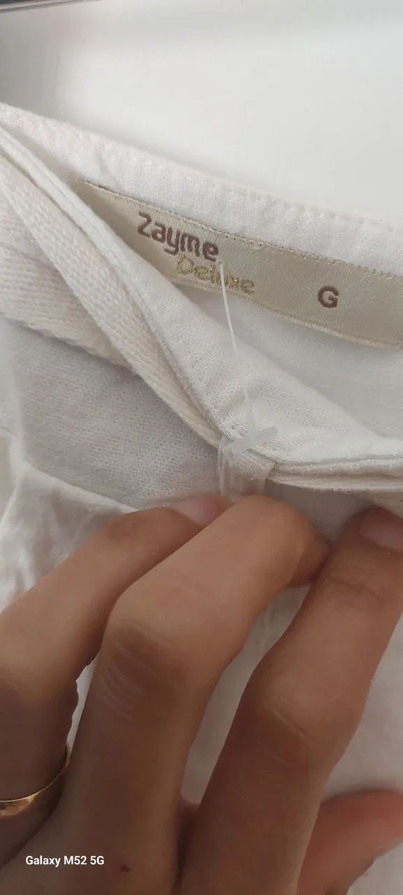 calça pantacurt estilo linho tam G - Foto 3