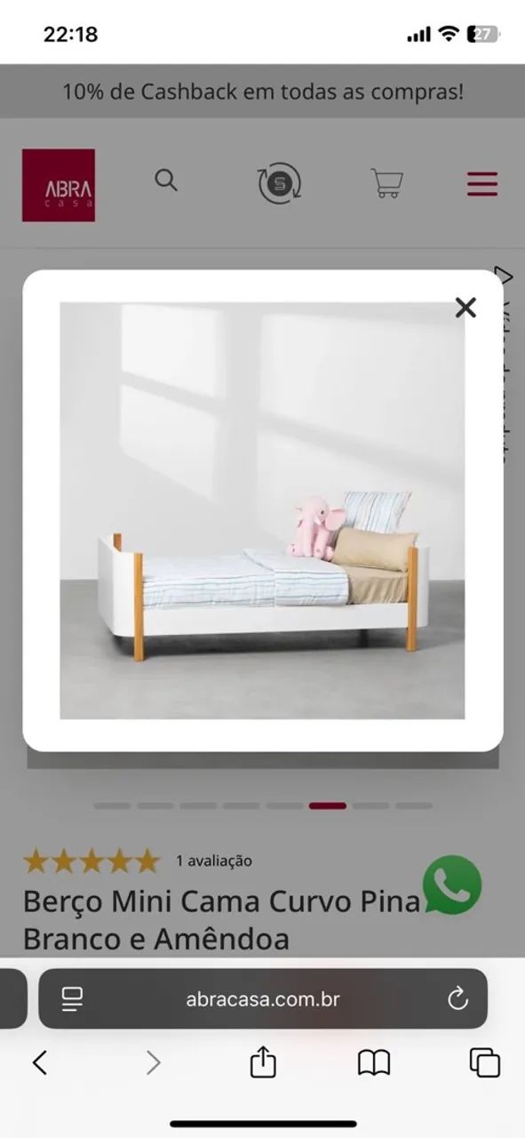 Berço e mini-cama abra cadabra  - Foto 5