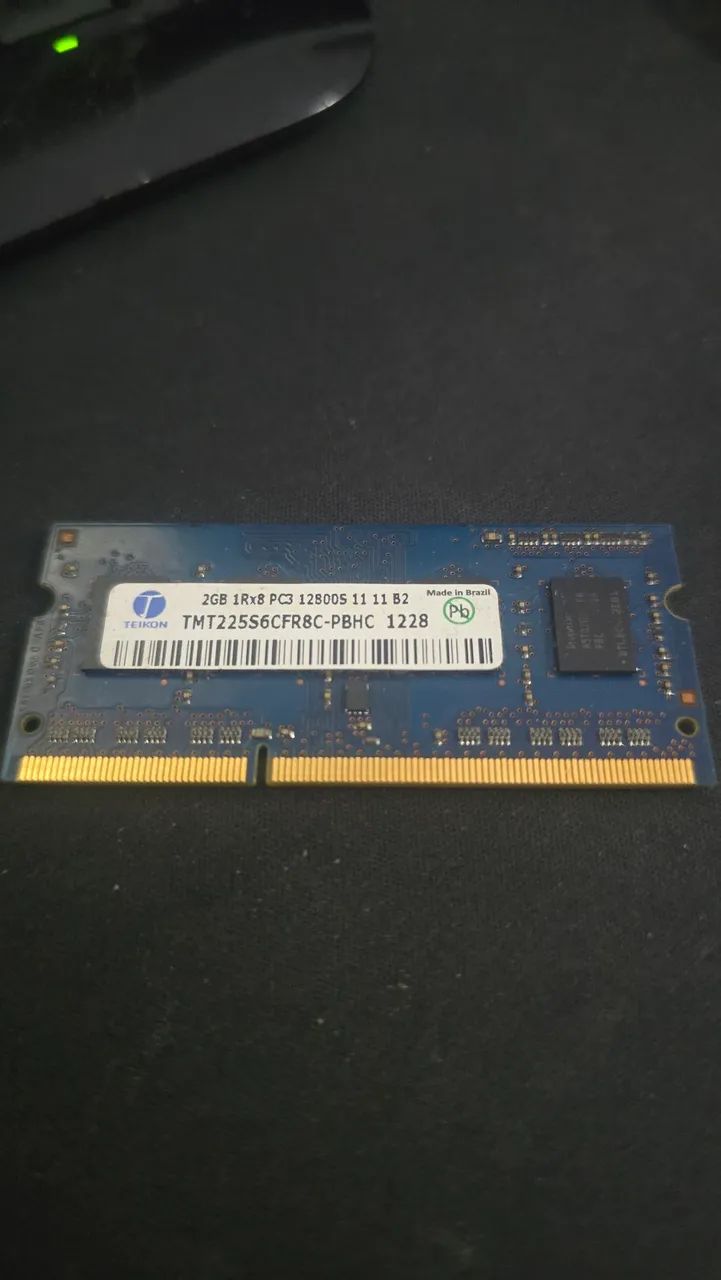 Memória ddr3 2gb notebook 