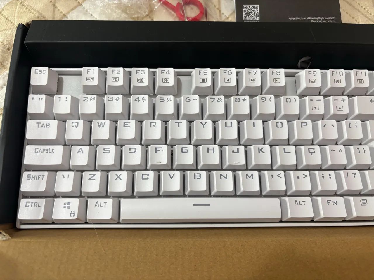 Teclado Redragon Mecânico Mitra QWERTY Outemu Red RGB - Foto 6