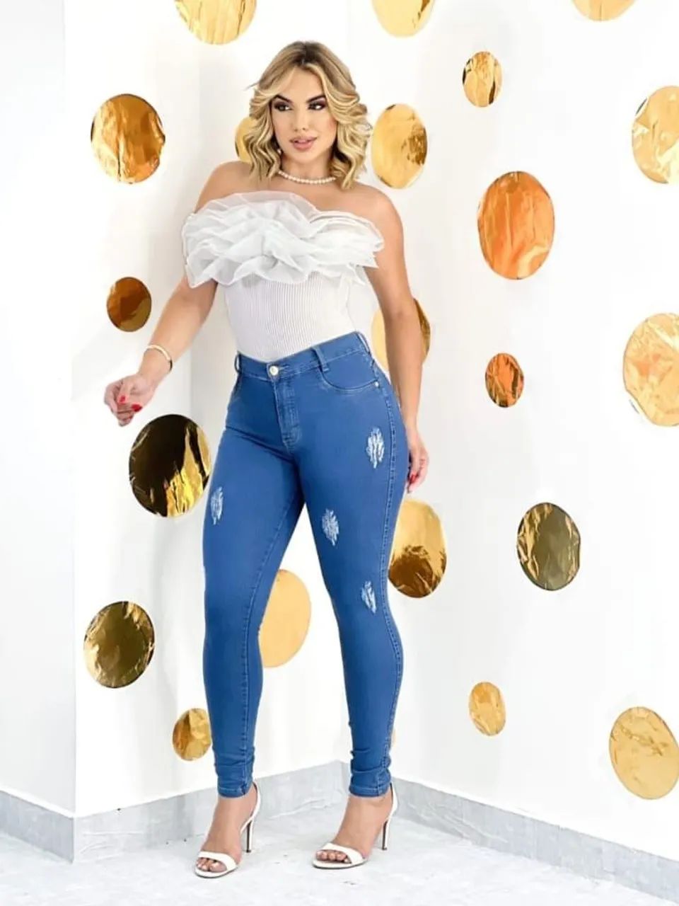 Calça  jeans feminina - Foto 3
