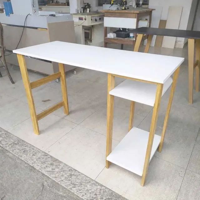  Mesa Escrivaninha em MDF com espaço para CPU home office Nova Fábricamos - Foto 2