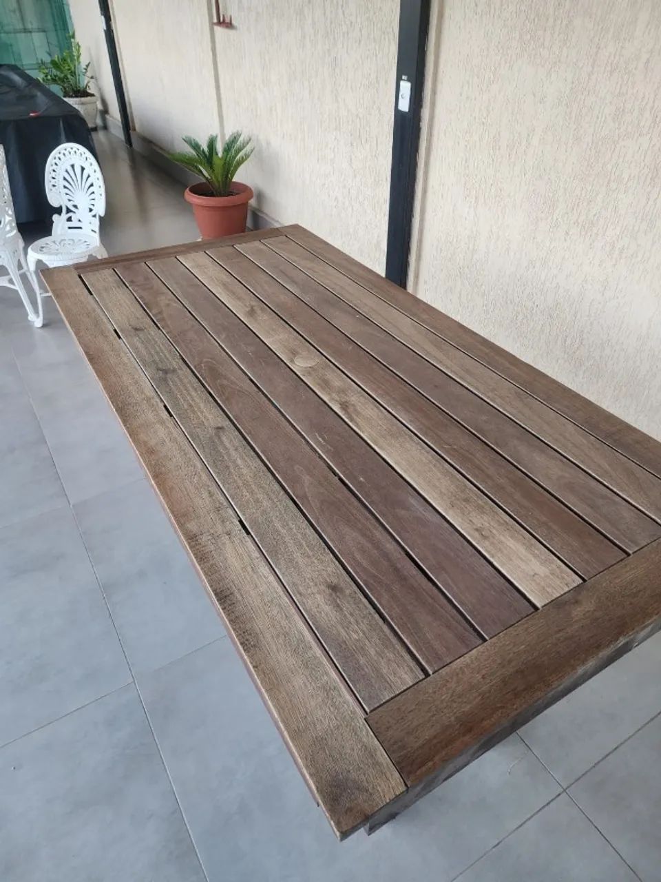 Mesa de Madeira Leme Tokstok 180x92 - Foto 3