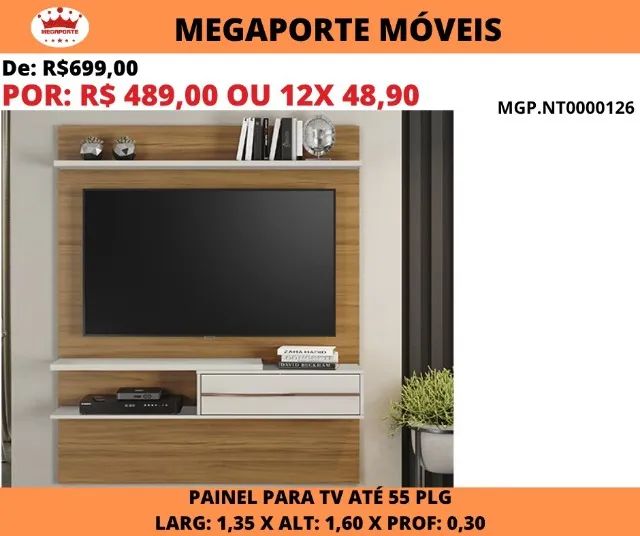 PAINEL DE TV ATÉ 55 POLEGADAS  - Foto 2