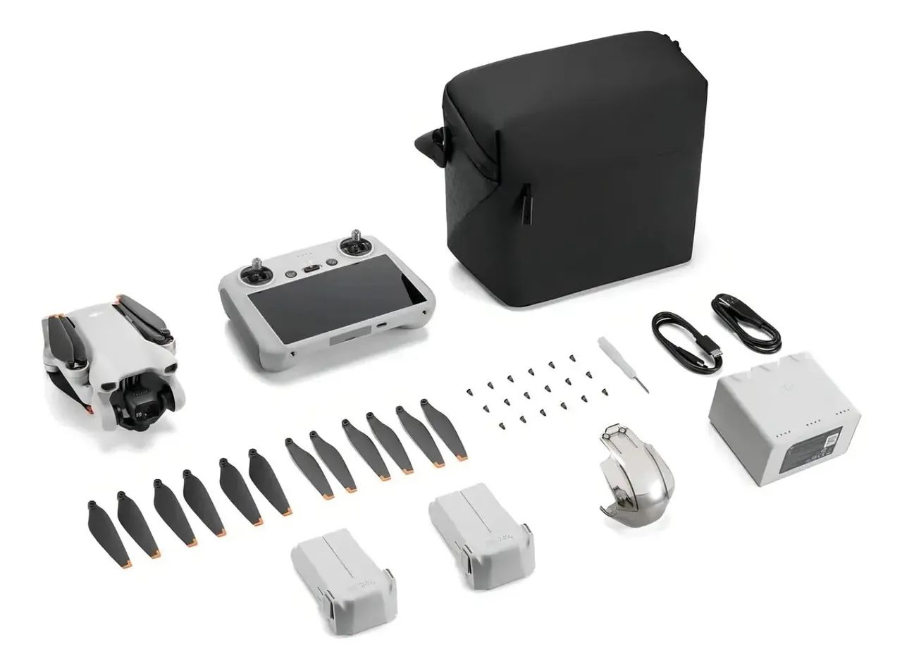 Drone Dji Mini 3 Combo Fly More Rc, 3 Baterias 4k Gl Cor Cinza - Foto 3