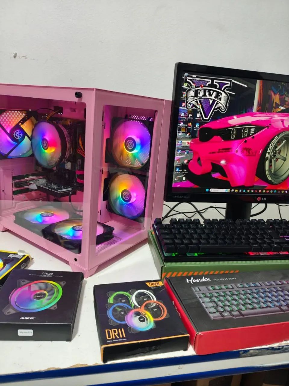PC Gamer  Novo na Caixa,  i5 Completo com Tela 22 polegadas. - Foto 4