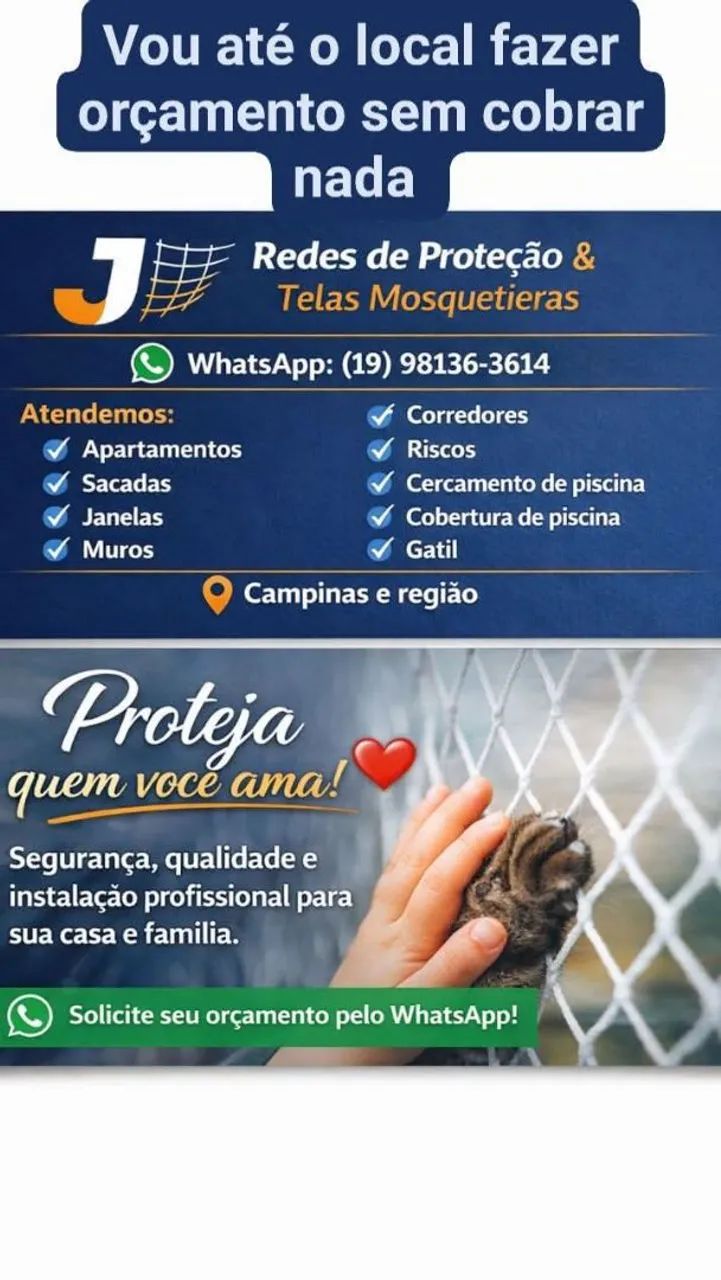 Telas Mosqueteiras x Redes de Proteção 