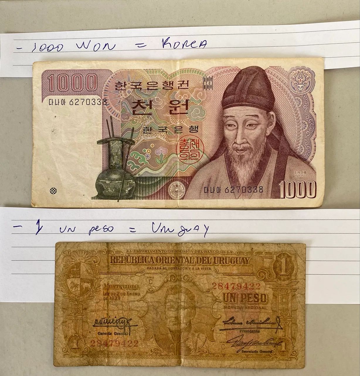 Cédulas e moedas antigas  - Foto 3