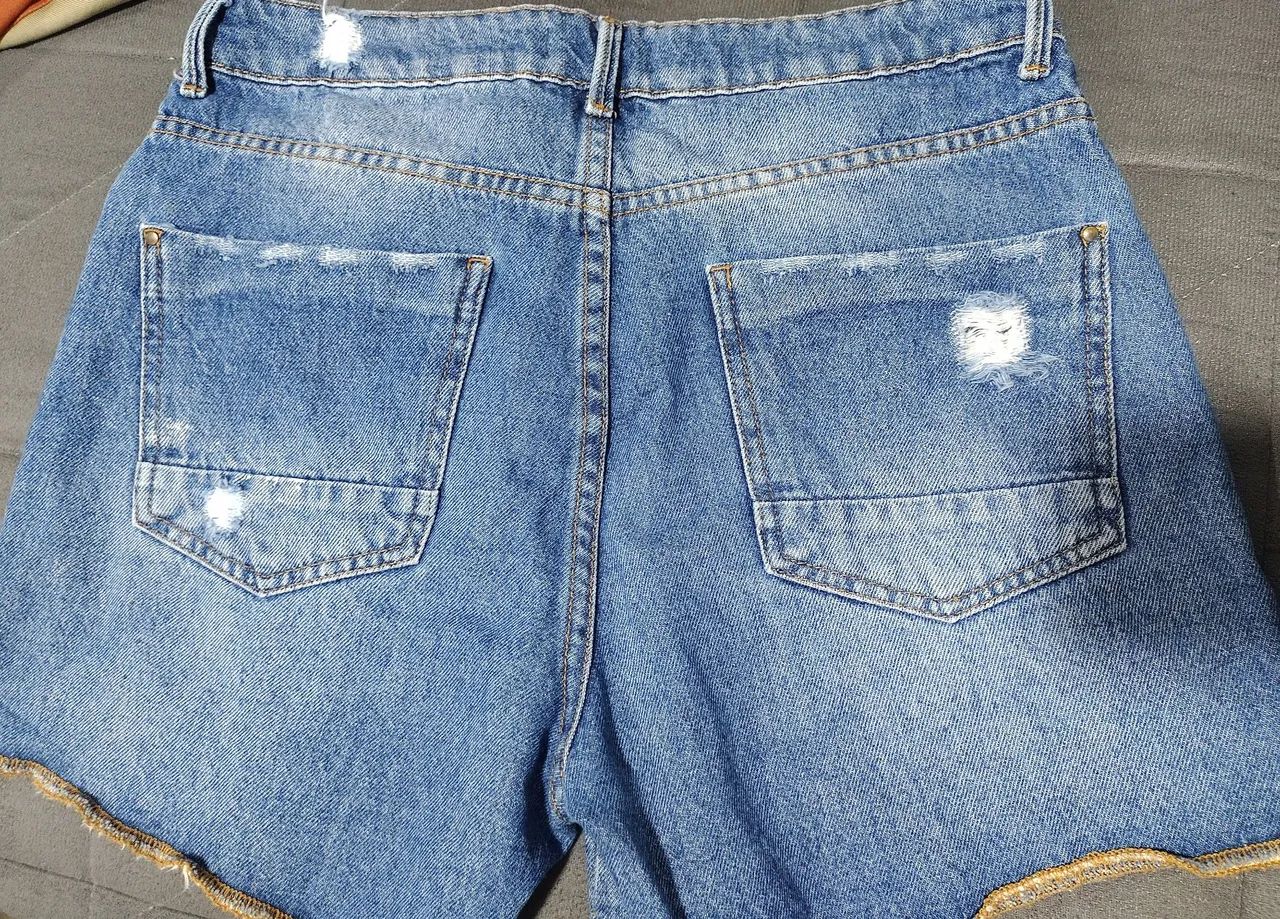 Short jeans feminina  - Foto 4