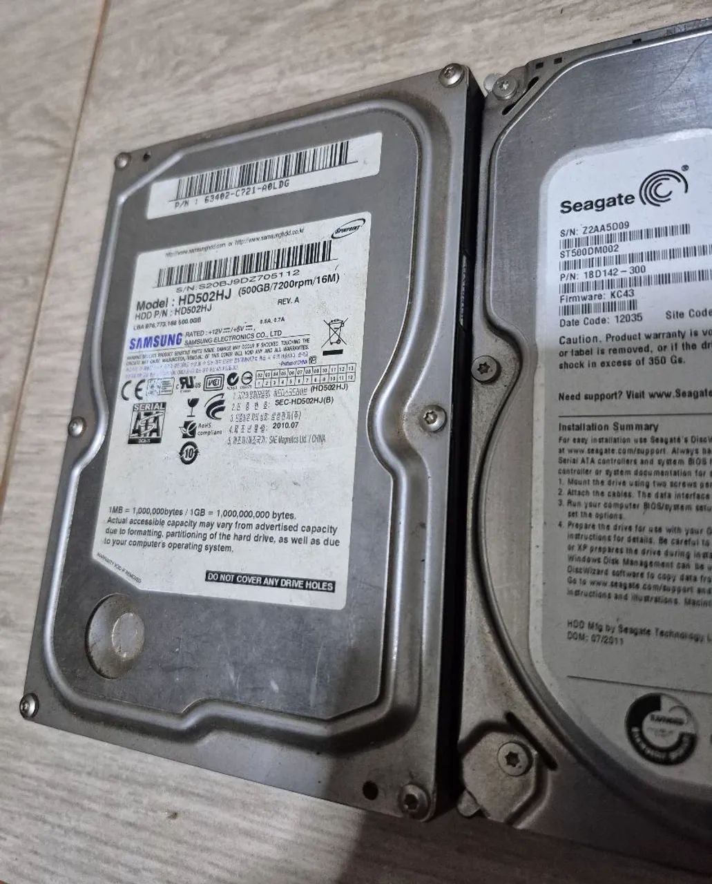 kit com 4 Hds para computador antigo nao sei se ainda funciona  - Foto 5