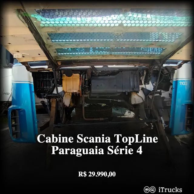 Cabine Scania TopLine Paraguaia Teto Alto Leito Série 4 - Foto 6