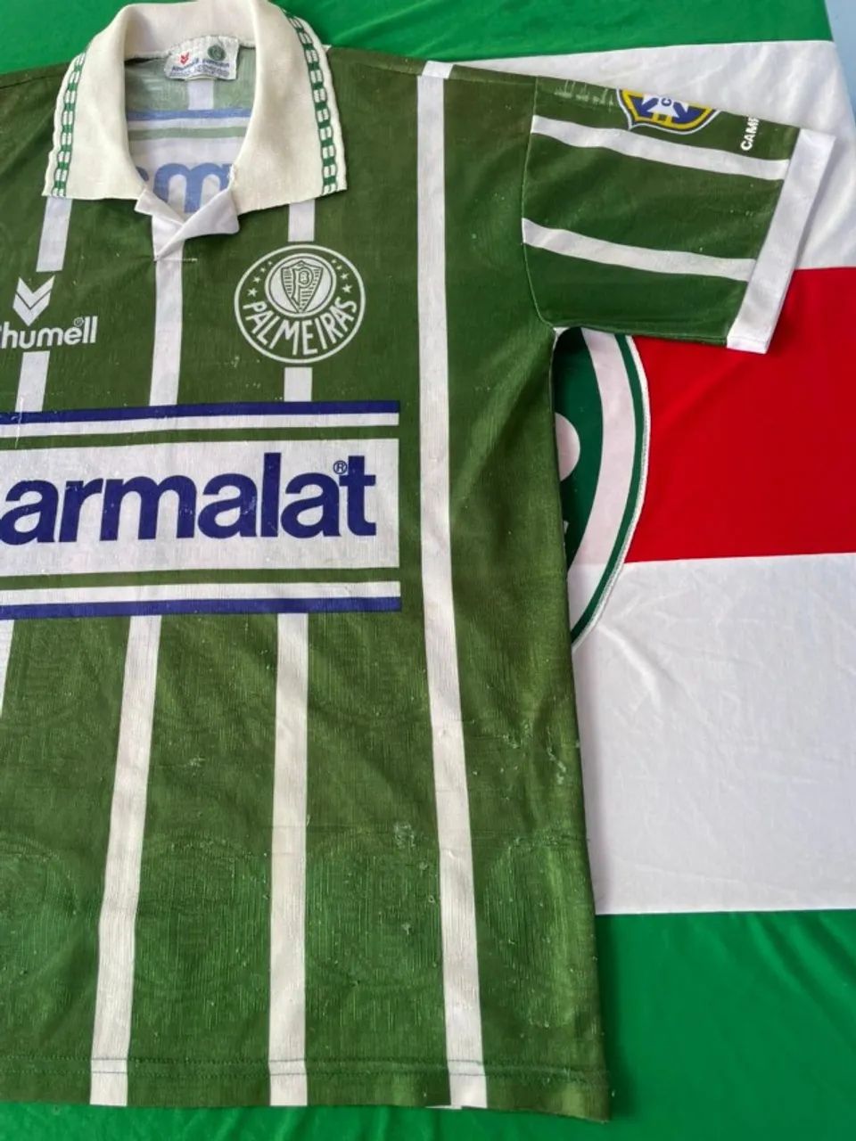 Camisa Palmeiras Parmalat 1993/94 - Tamanho G - Foto 4