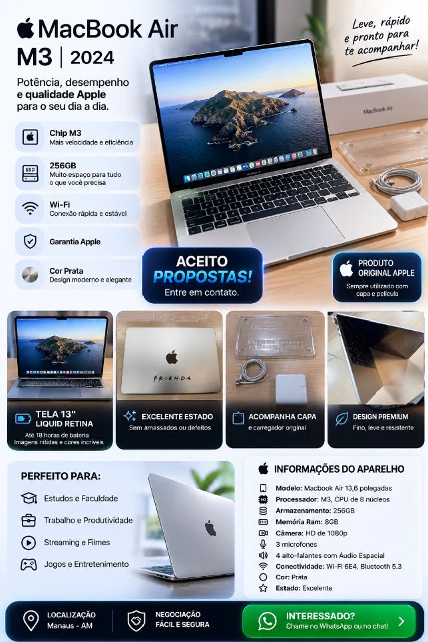 Macbook Air M3 (2024) - Foto 2