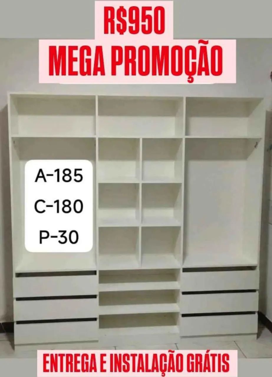 Closet Casal MDF 
