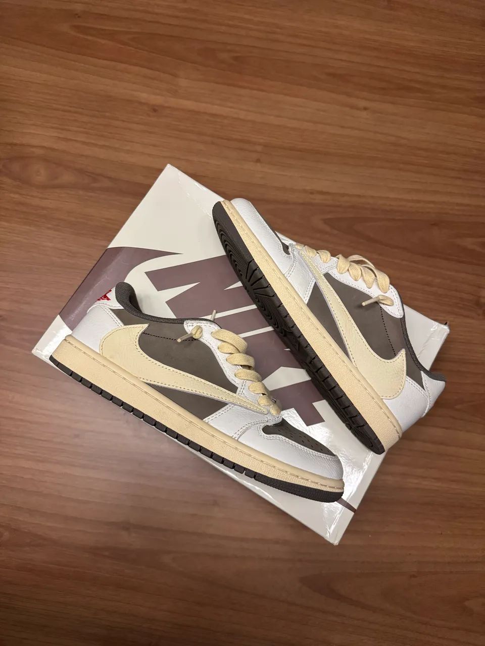 Tênis air jordan 1 low Travis Scott Reverse Mocha - Foto 2