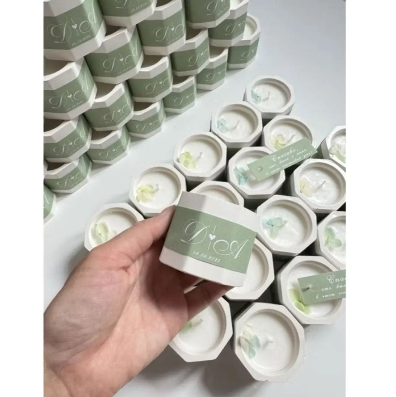 Vasos de gesso para lembrancinhas 
