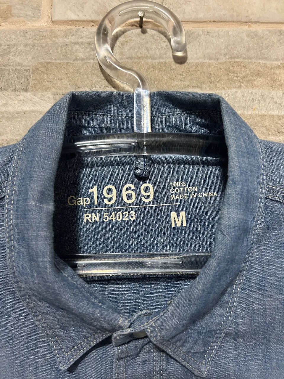 Camisa casual jeans Gap M - Foto 5