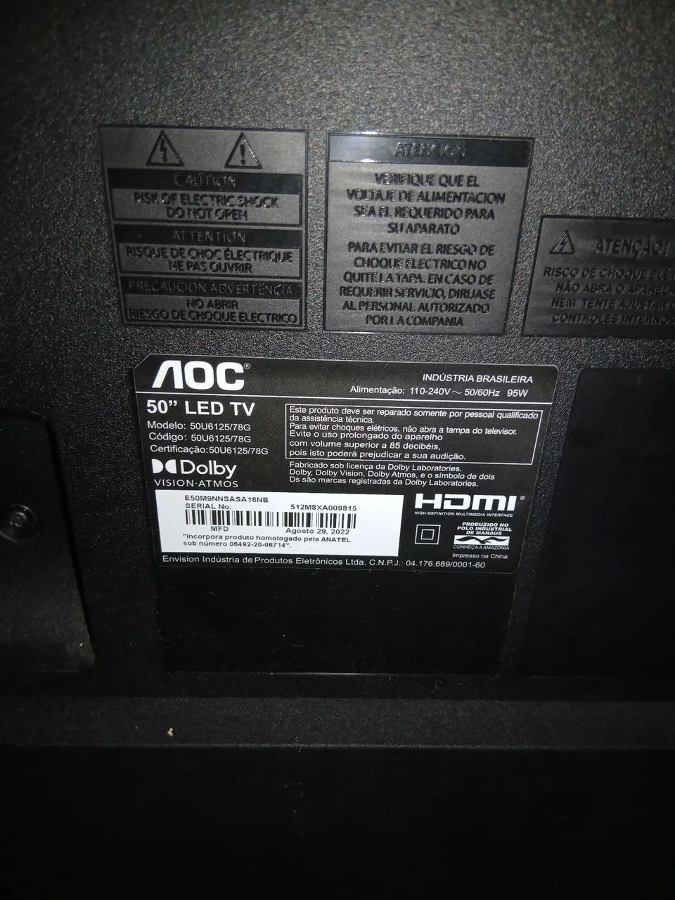 Vendo TV (com defeito) p retirada peças